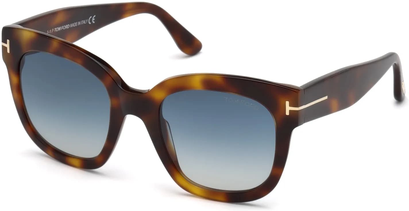 53W Shiny Classic Havana, Rose Gold T Logo