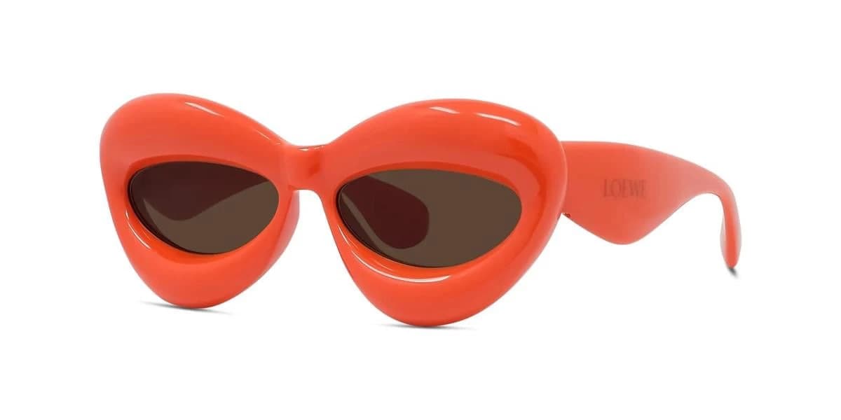 42E Injected Shiny Orange With Brown Normal Lenses