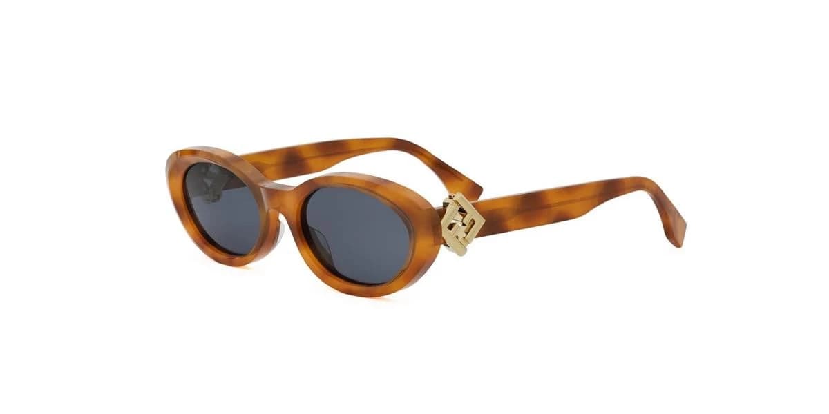 56V Acetate Shiny Havana With Blue Normal Lenses