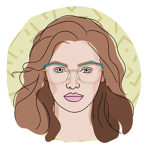 Heart shaped face: eyeglasses