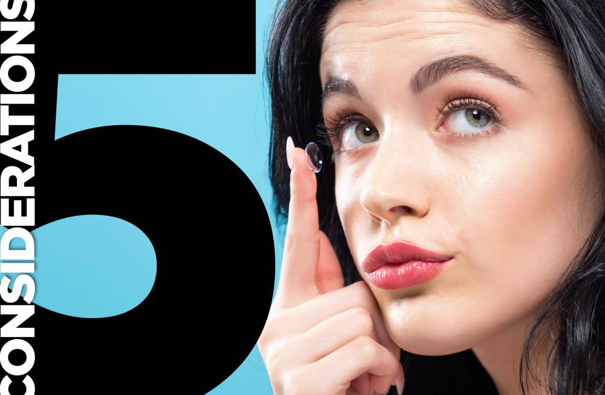 getting contact lenses