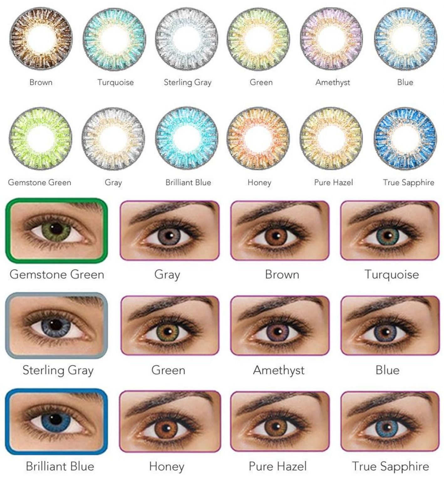 Your Guide to Choosing Color Contact Lenses EZOnTheEyes