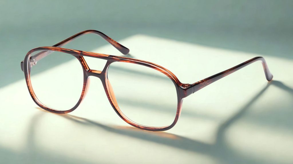 4U UM 72 aviator eyeglasses featuring timeless tortoiseshell frames