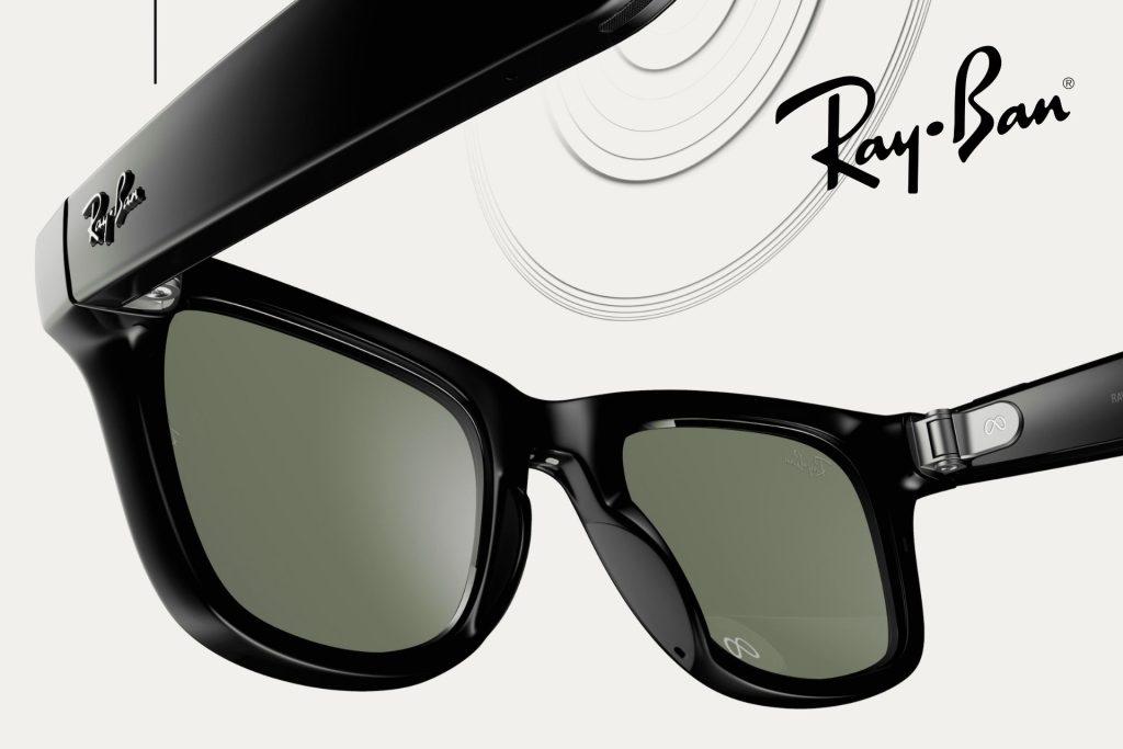 Ray-Ban Meta smart glasses featuring black frames
