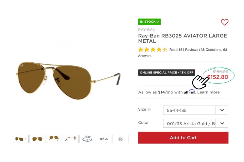 Ray-Ban RB3025 AVIATOR LARGE METAL featuring brown lenses