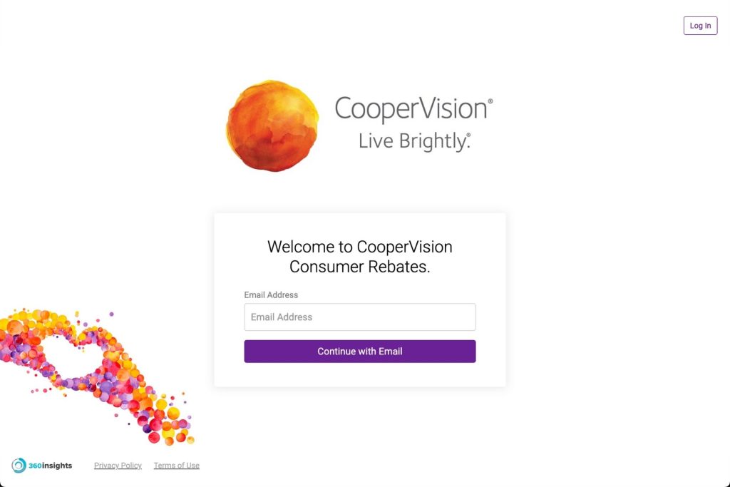 CooperVision Consumer Rebates program landing page