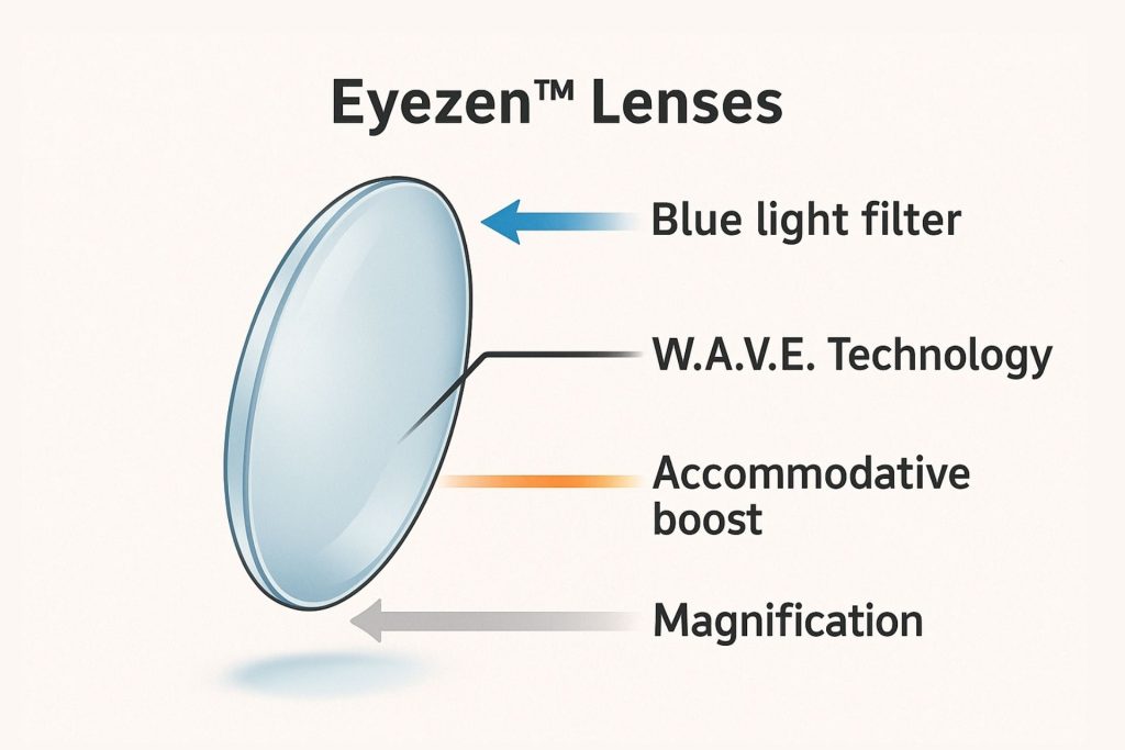 Illustration of Eyezen lenses