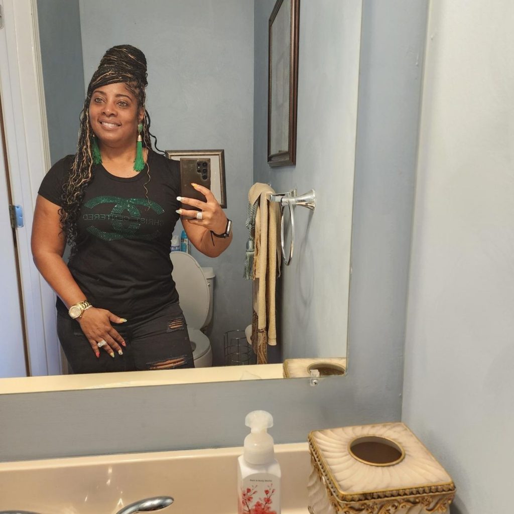 Customer wearing DAILIES Colors