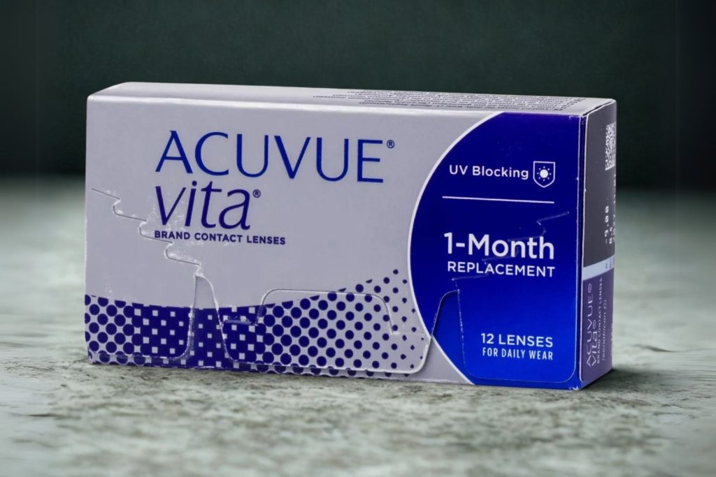 A box of ACUVUE Vita Contact Lenses