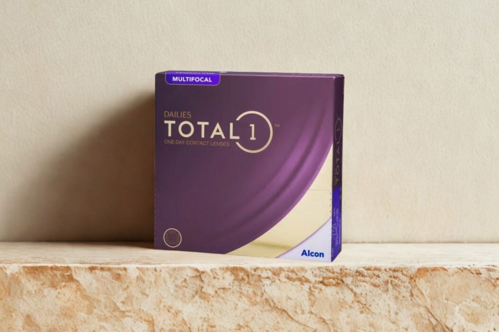 A box of DAILIES Total 1 Multifocal Contact Lenses