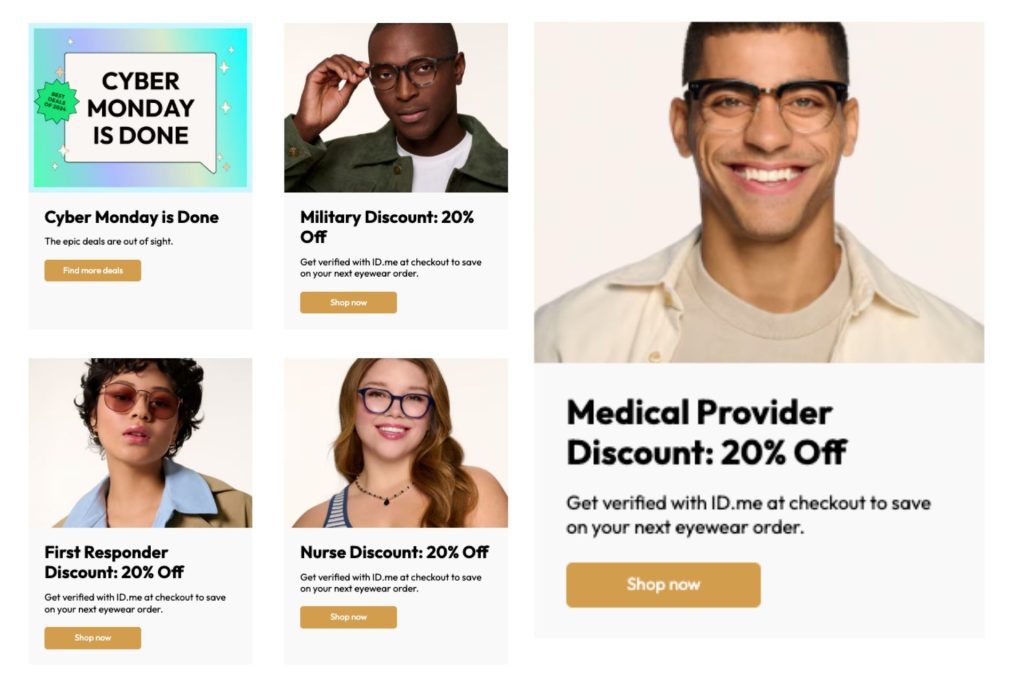 EyeBuyDirect Promotion page