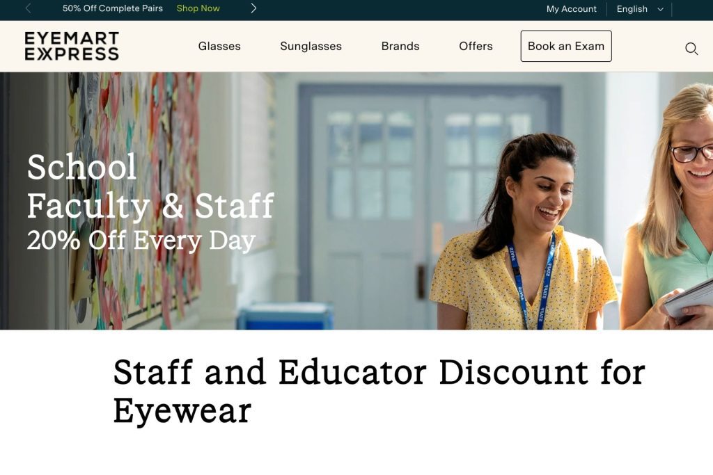 Eyemart School Faculty page