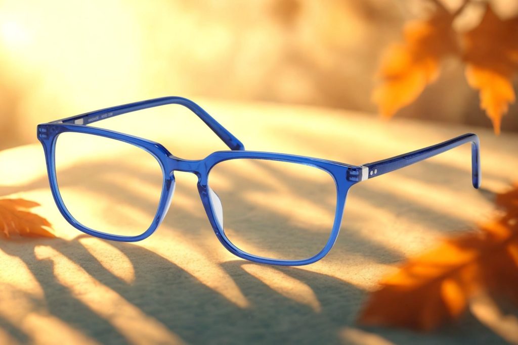 Modo 6543 glasses featuring bright blue frames
