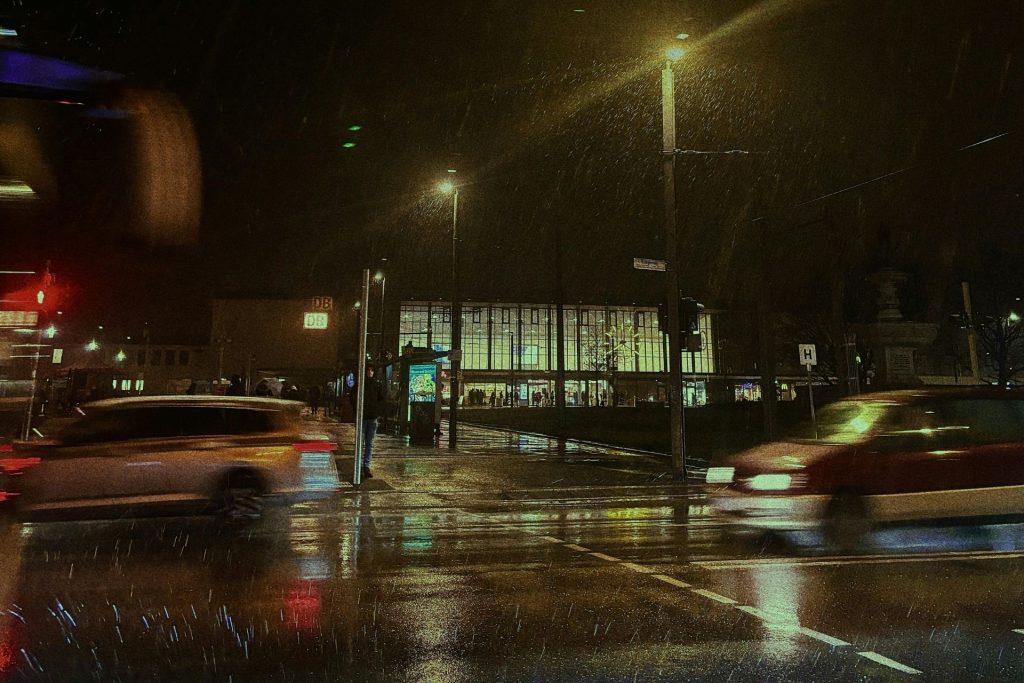 Urban street at night