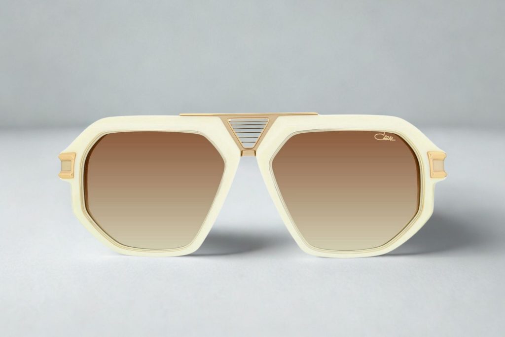 Cazal MOD 684 sunglasses featuring milky white frames