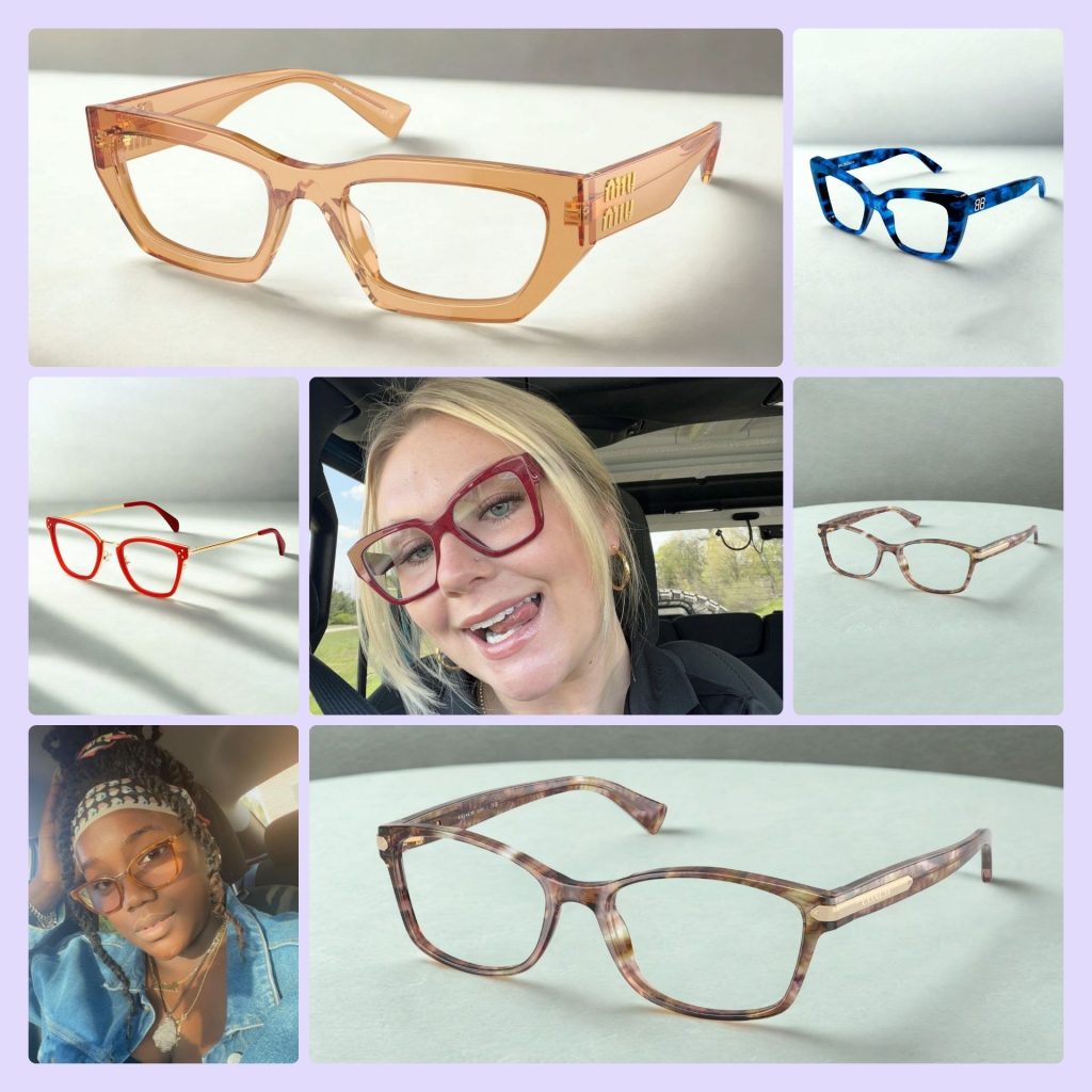Collage of eyeglasses for fall