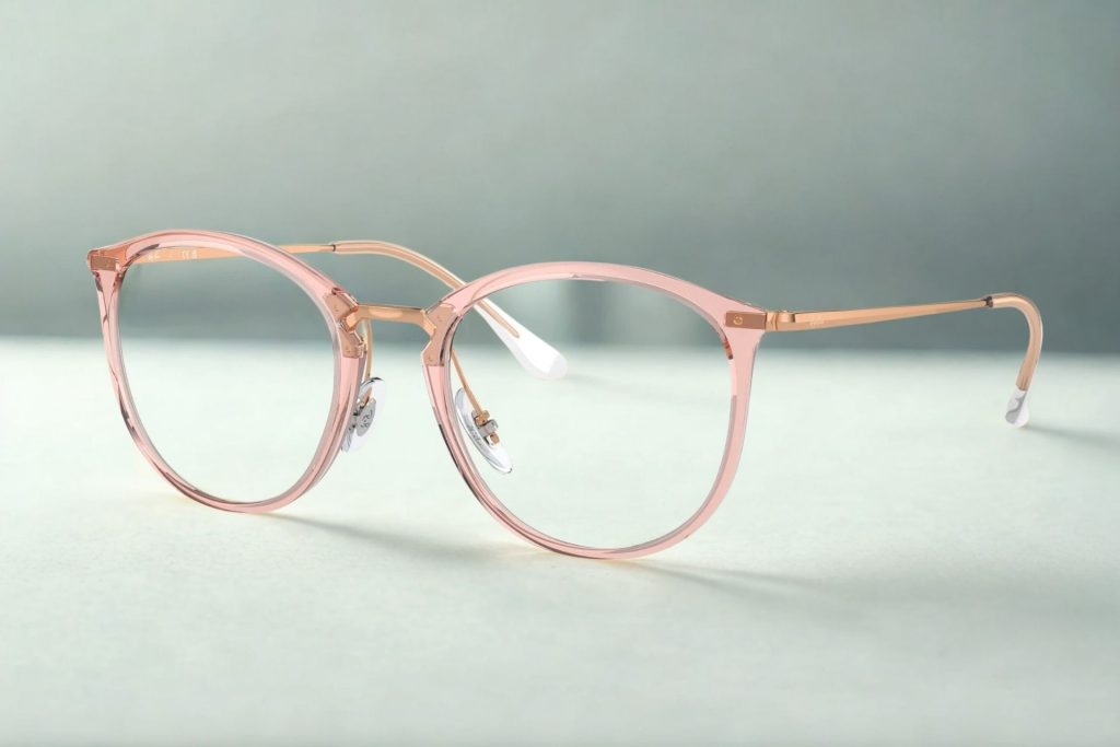 Ray-Ban RX7140 circle pink eyeglasses