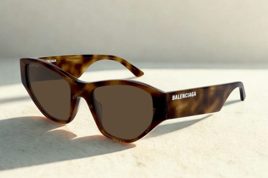 Balenciaga BB0097S sunglasses featuring Havana frames