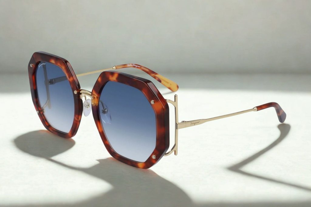 Salvatore Ferragamo SF940S sunglasses featuring geometric frames