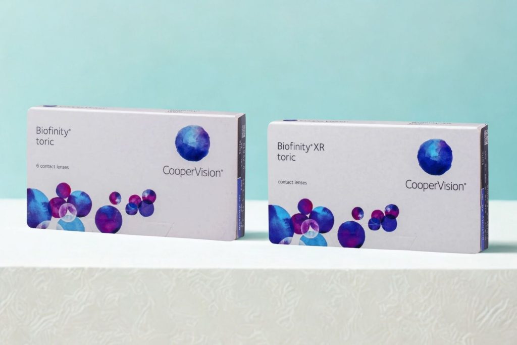 Biofinity Toric and Biofinity XR Toric contact lenses