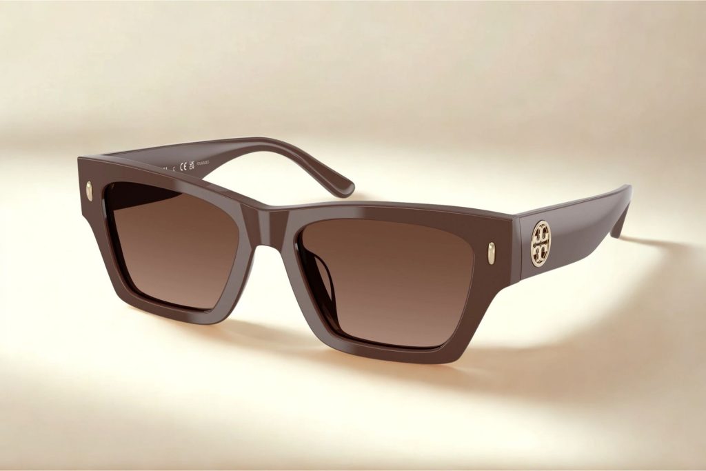 Tory Burch TY7169U sunglasses featuring brown frames and lenses