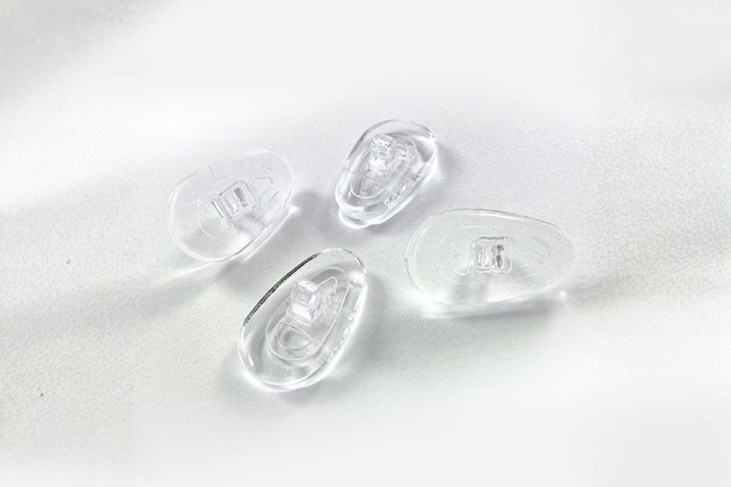 Spare nose pads for eyeglasses