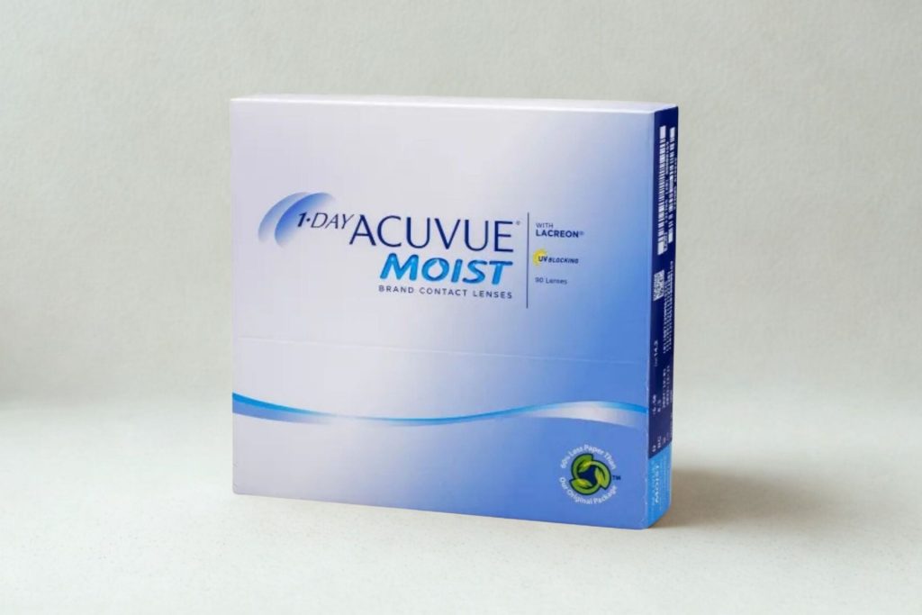 1-Day ACUVUE Moist (90 pack) contact lenses