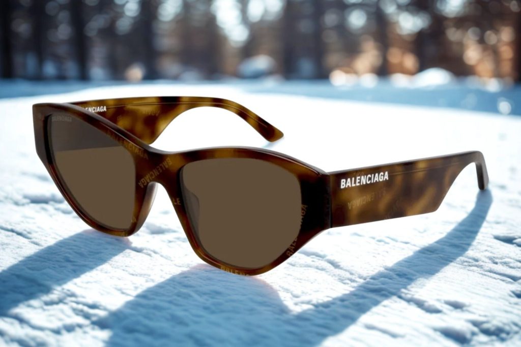 Balenciaga BB0097S sunglasses featuring Havana frames