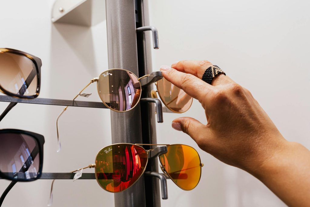 Choosing a pair of sunglasses