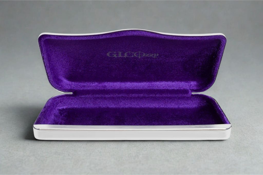 Silver Ozzy Osbourne GLCO collection eyewear case