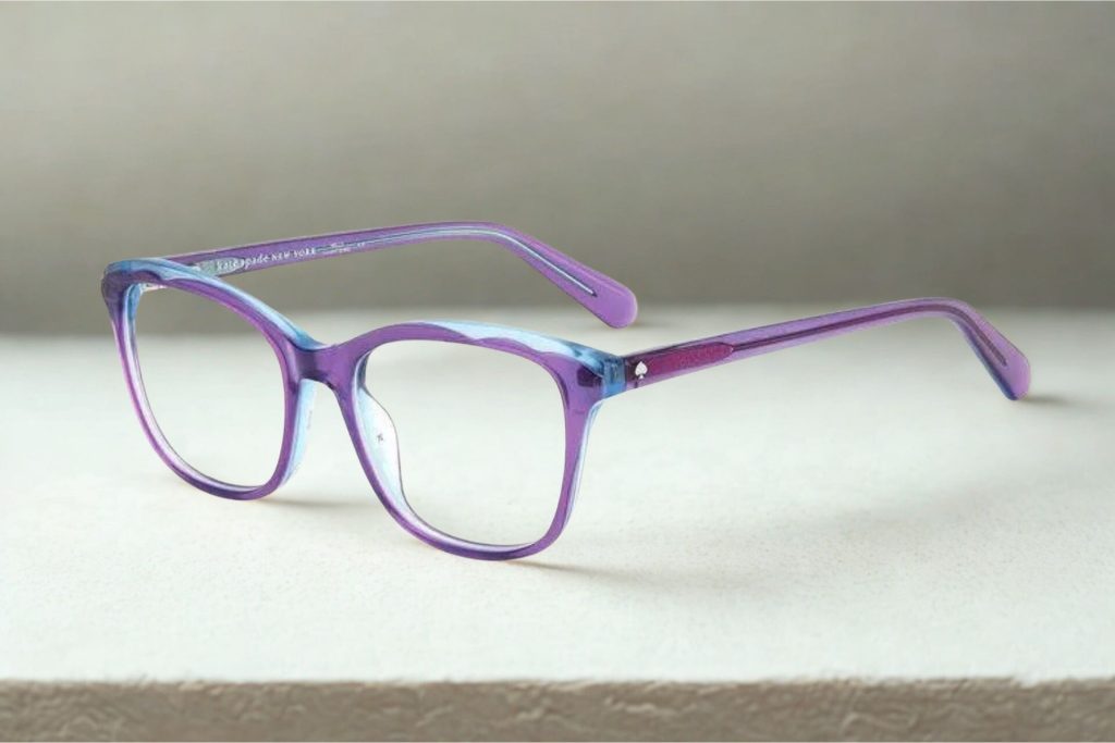 Kate Spade ELODIE glasses with purple frames