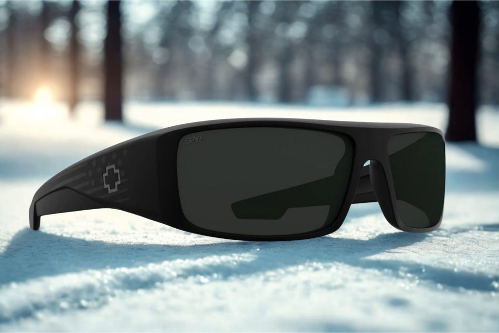 Spy+ LOGAN sunglasses featuring black frames and black lenses