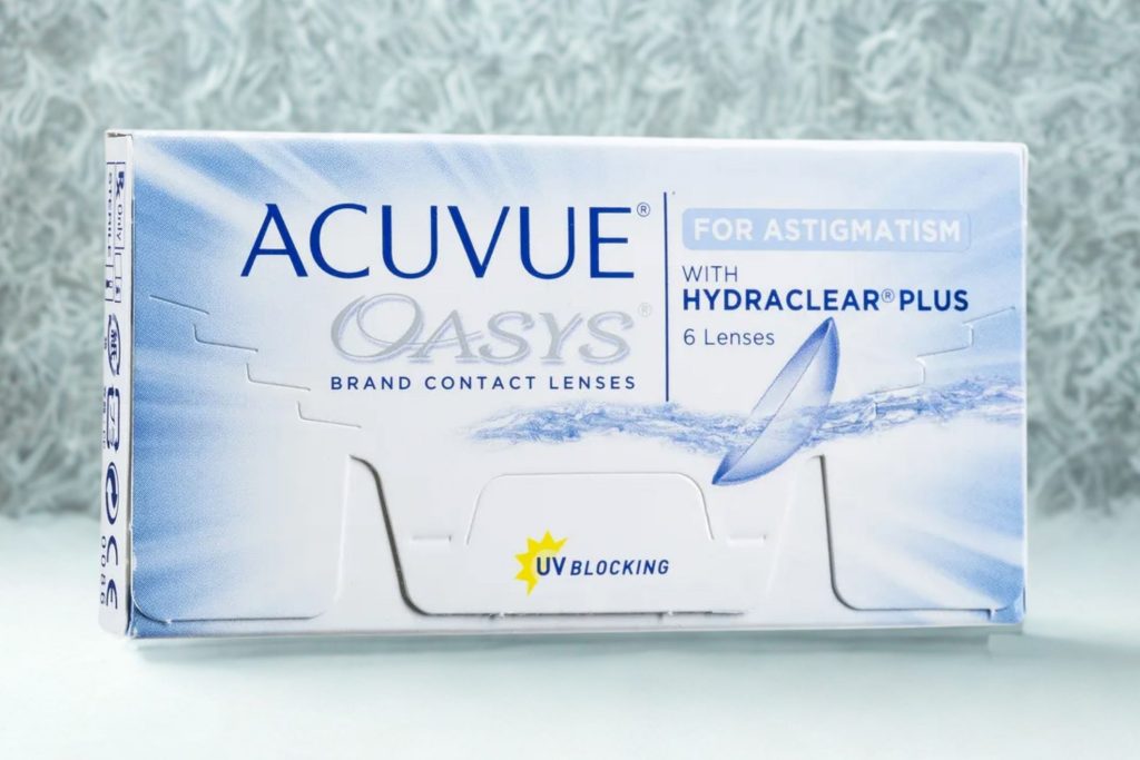 Box of Acuvue Oasys for Astigmatism