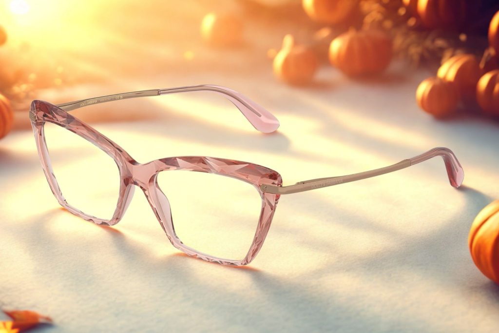 Dolce & Gabbana DG5025 pink cat-eye glasses