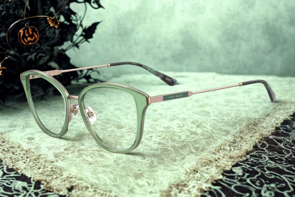 Kate Spade HALLIE/G glasses featuring green frames