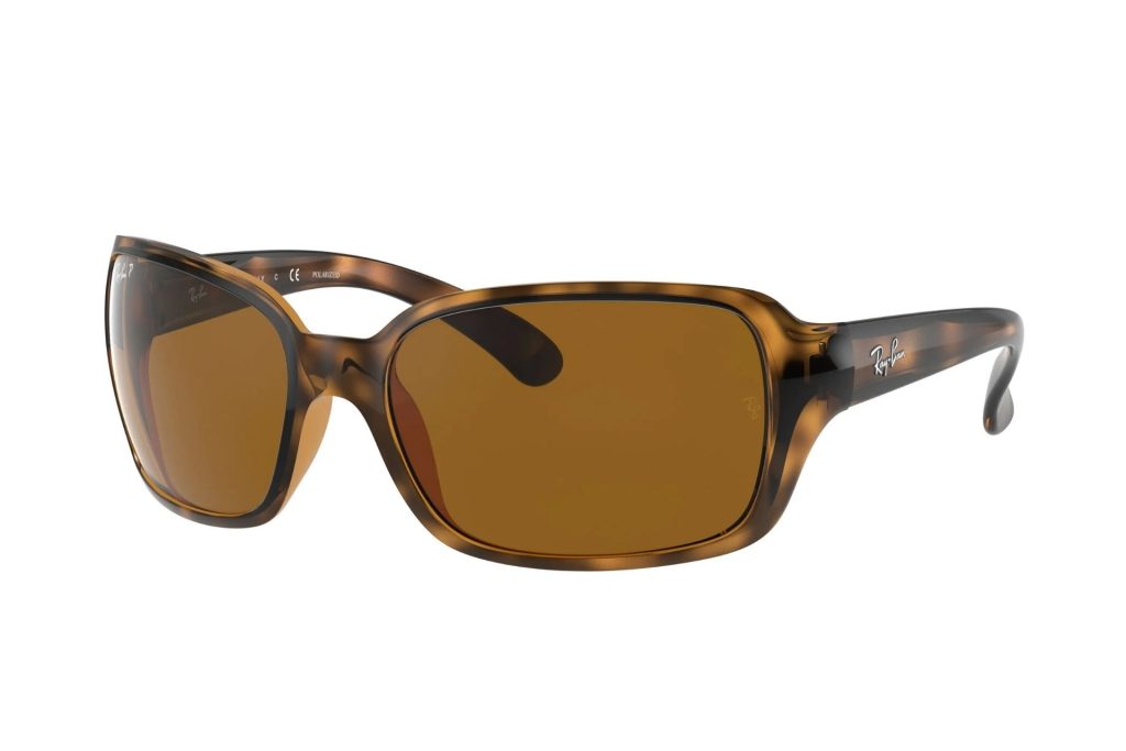 Ray-Ban RB4068 wraparound polarized sunglasses