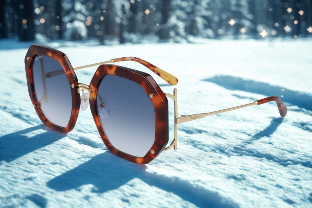 Salvatore Ferragamo SF940S sunglasses featuring geometric frames