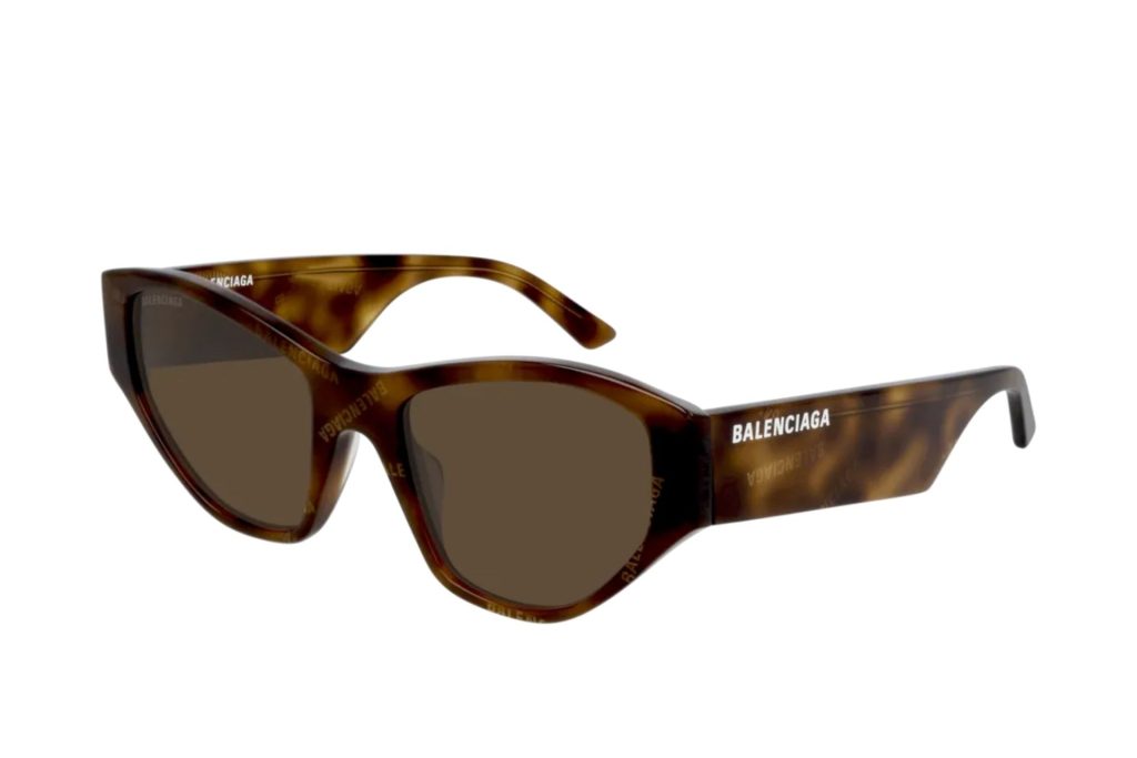Balenciaga BB0097S brown angular sunglasses