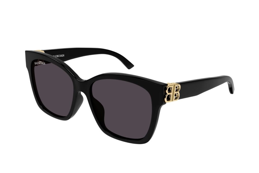 Balenciaga BB0102SA oversized black sunglasses