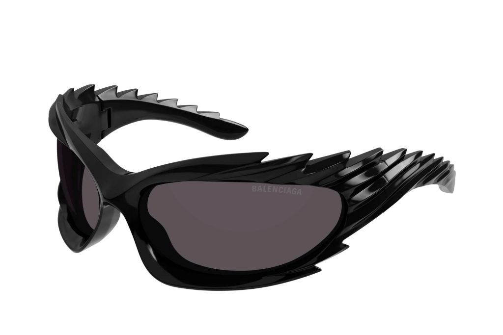 Balenciaga BB0255S wrap-around wings-shaped sunglasses