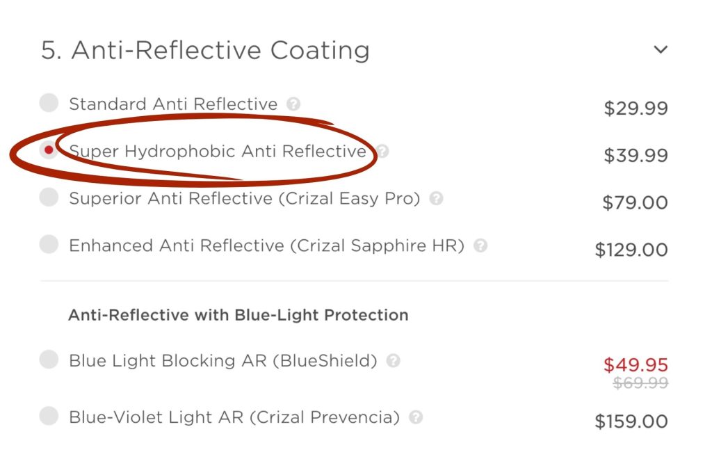 Anti-reflective coating add-on