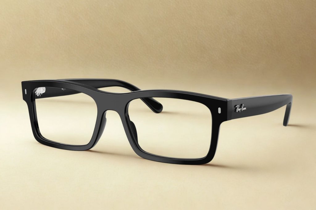 Solid black frames with the Ray-Ban logo near the hinges