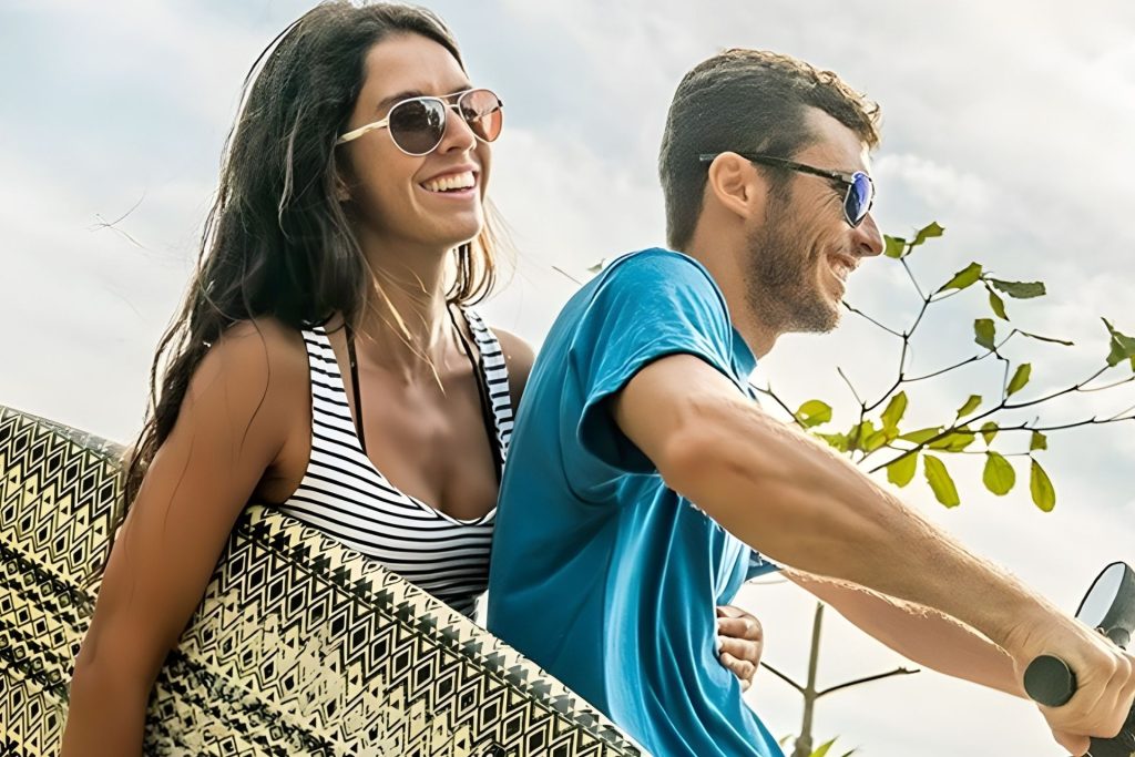 Models wearing Costa Del Mar sunglasses