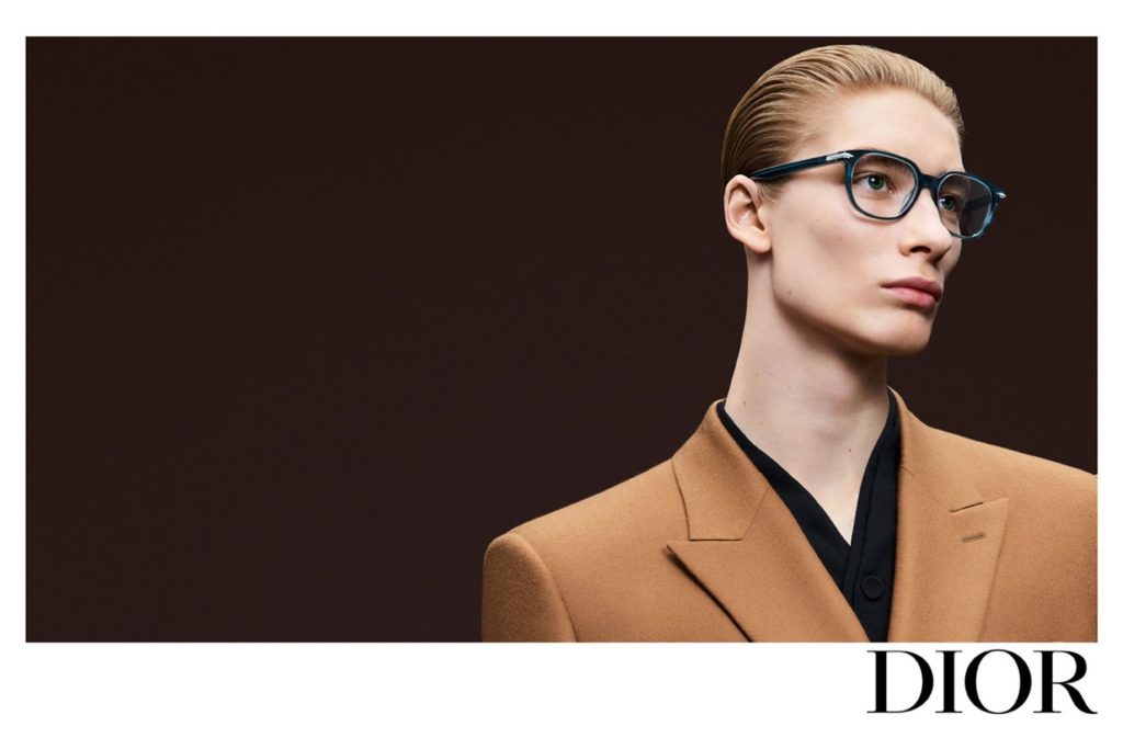Dior 2025/2026 eyeglasses featuring blue frames