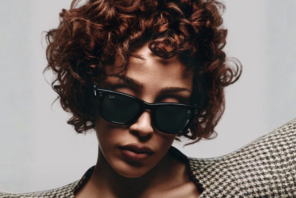 Doja Cat wearing Ray-Ban x Meta sunglasses