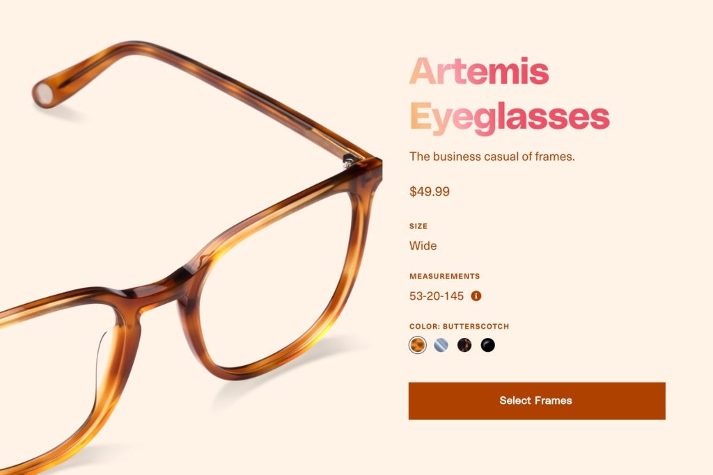 Hubble Contacts Artemis eyeglasses