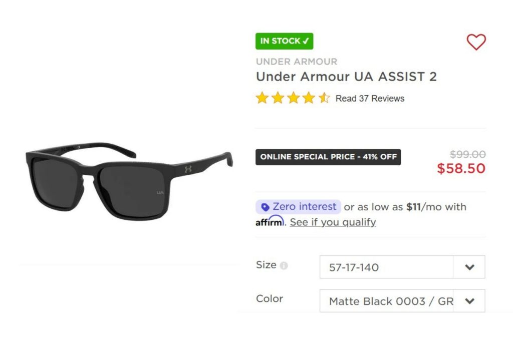 Under Armour UA ASSIST Sunglasses
