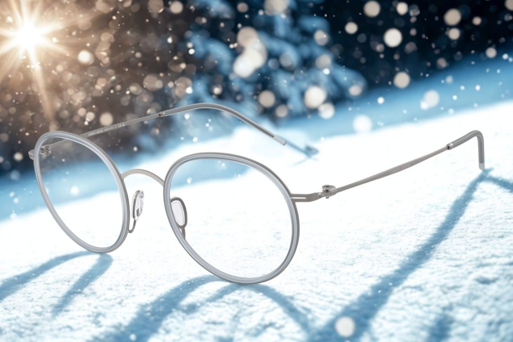 Round metallic wireframe eyeglasses