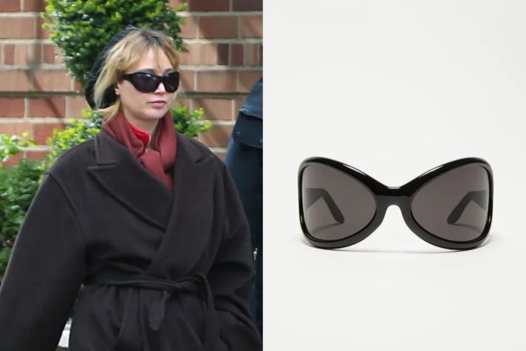 Jennifer Lawrence in Acne Studios Sunglasses