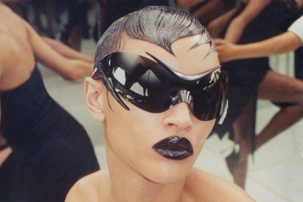 Gentle Monster huge bug-eye wraparound sunglasses